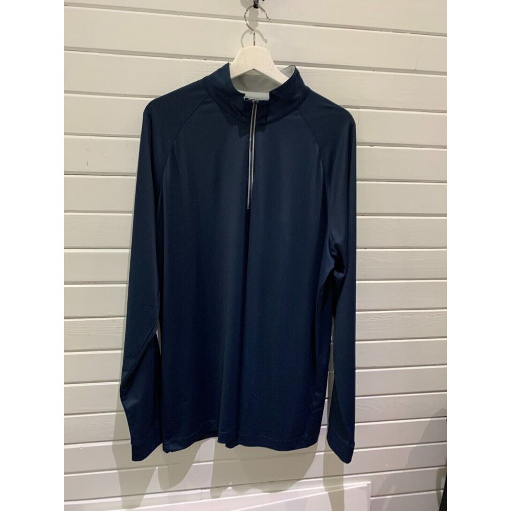 Greg Norman Men Performance Quarter Zip Pullover Golf Shirt Sweater Blue Size XL - Picture 1 of 8